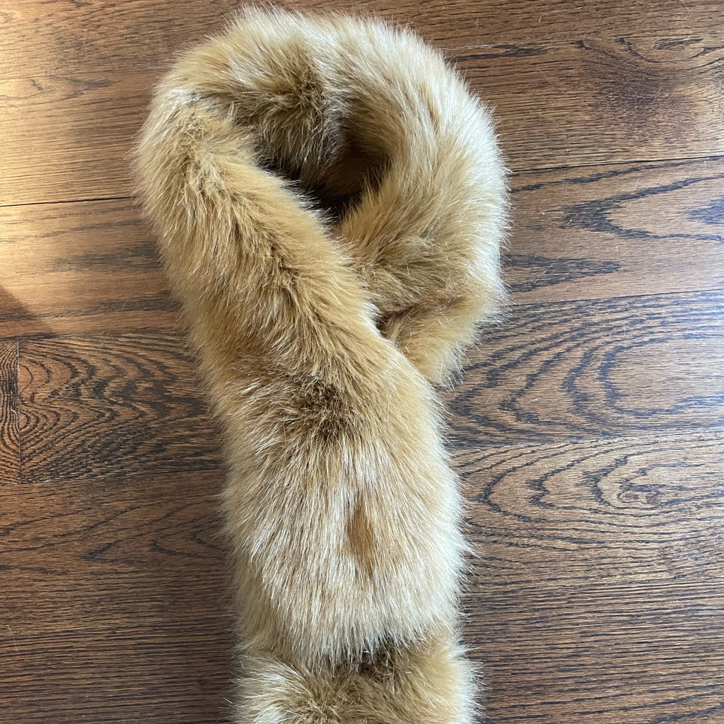 Faux Fur And Wool Scarf
